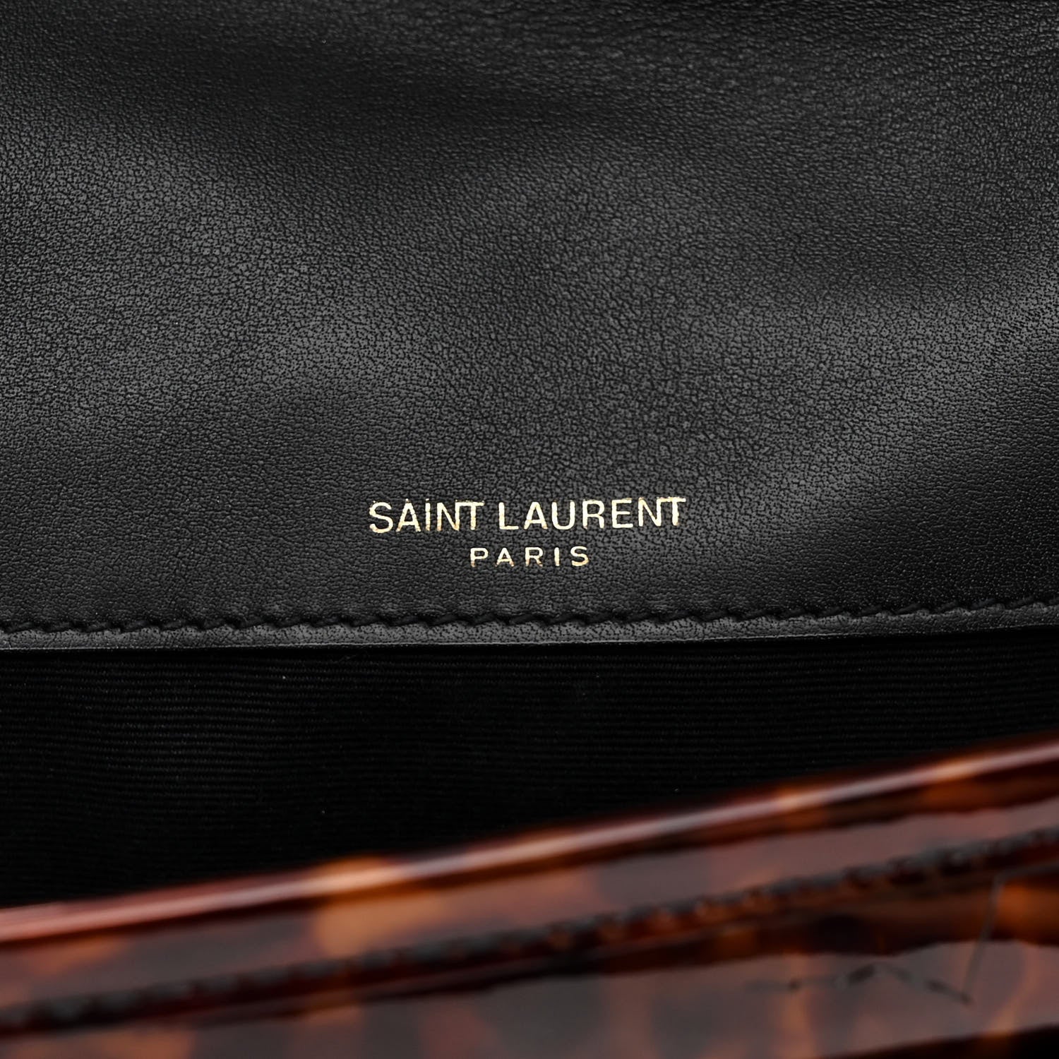 Saint Laurent Patent Monogram Baby Niki Chain Satchel Tortoiseshell 6 of 10