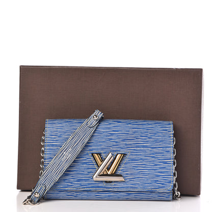 Louis Vuitton Epi Twist Chain Wallet Denim Light 10 of 10