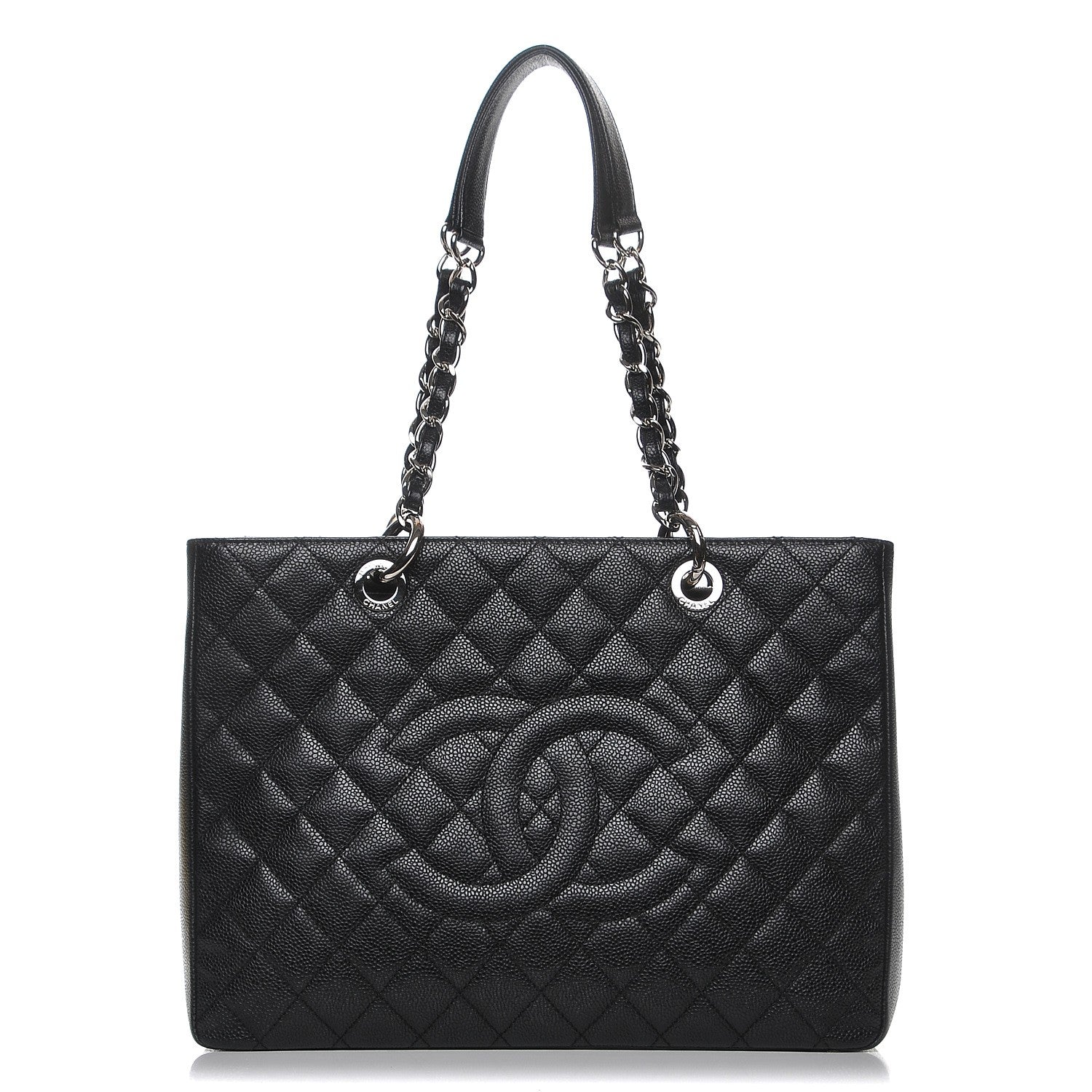 Chanel Caviar Quilted Grand Shopping Tote GST Black 1 of 8