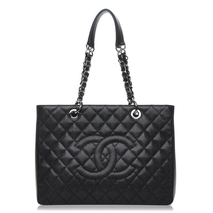 Chanel Caviar Quilted Grand Shopping Tote GST Black 1 of 8
