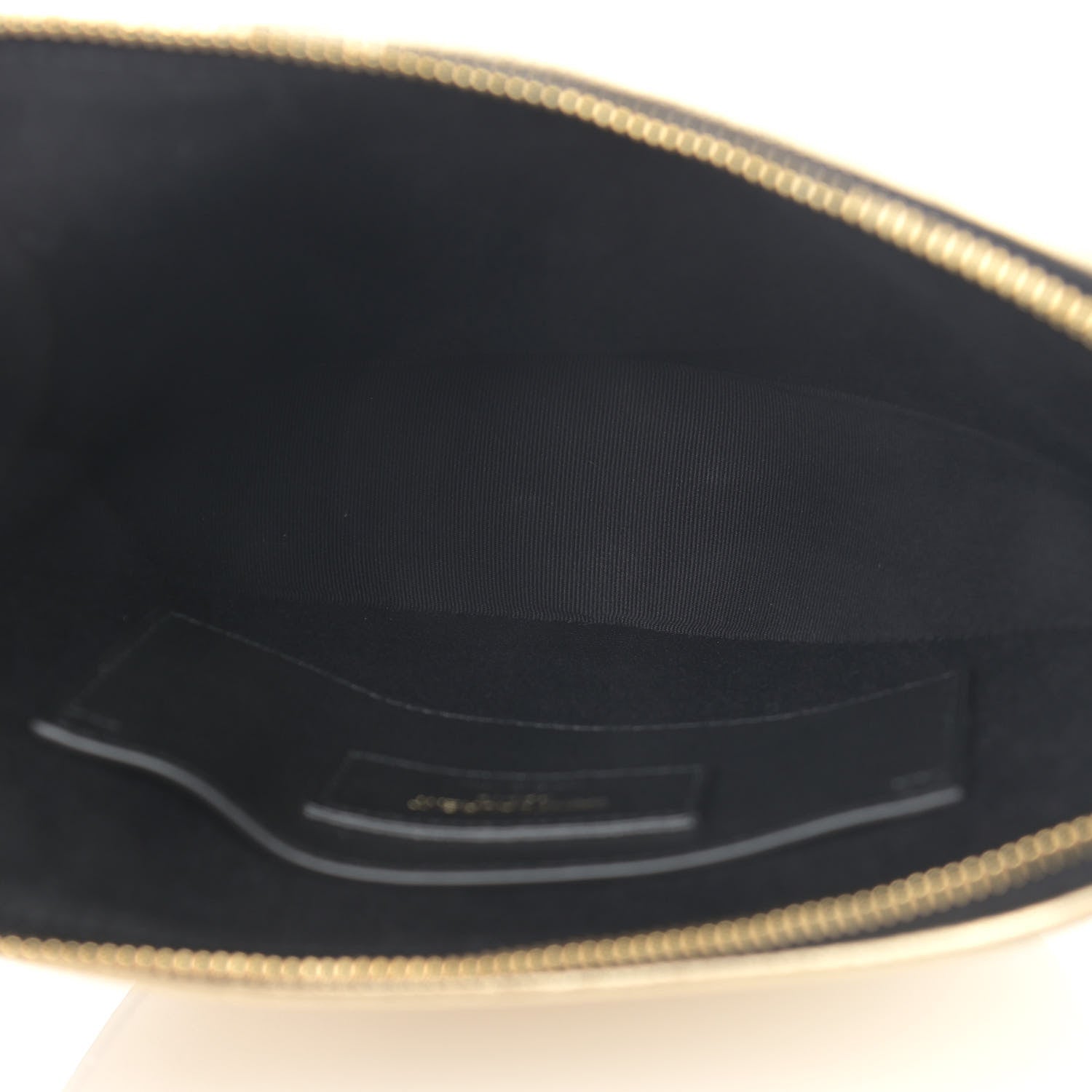 Saint Laurent Metallic Calfskin Heart Monogram Crossbody Gold 5 of 10