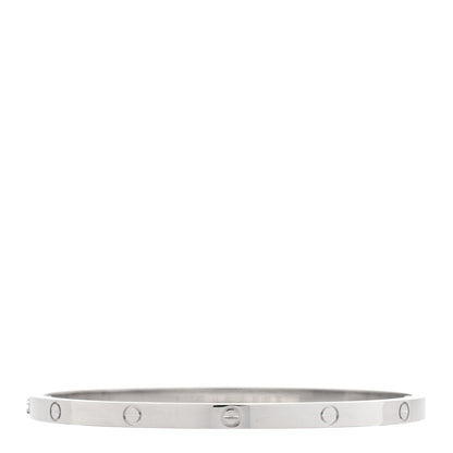 Cartier 18K White Gold Small LOVE Bracelet 17 2 of 5