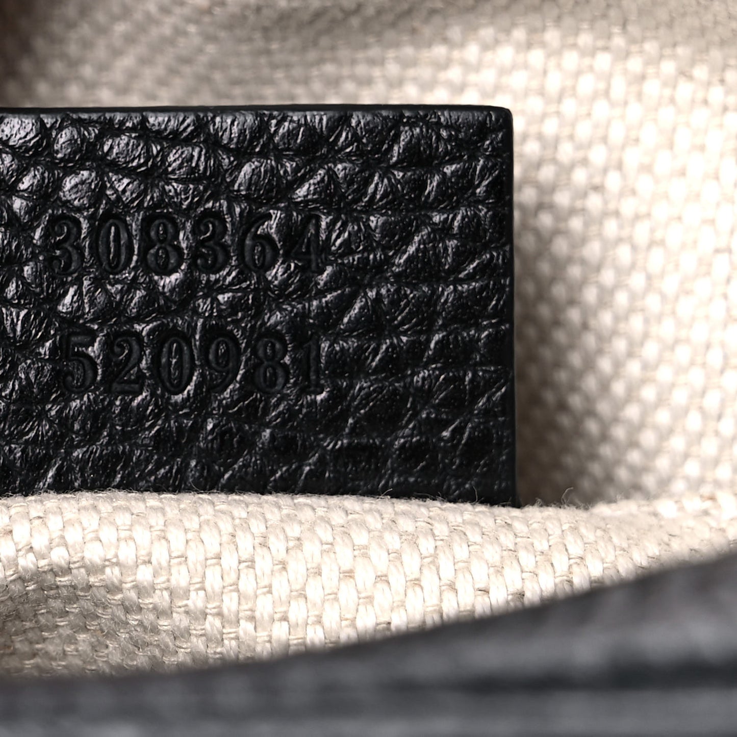 Pebbled Calfskin Small Soho Disco Bag Black