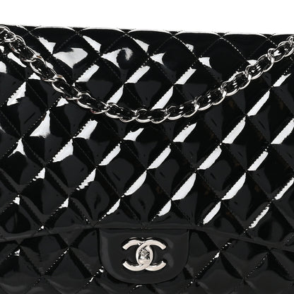 Chanel Patent Quilted Maxi Single Flap Black 8 of 10