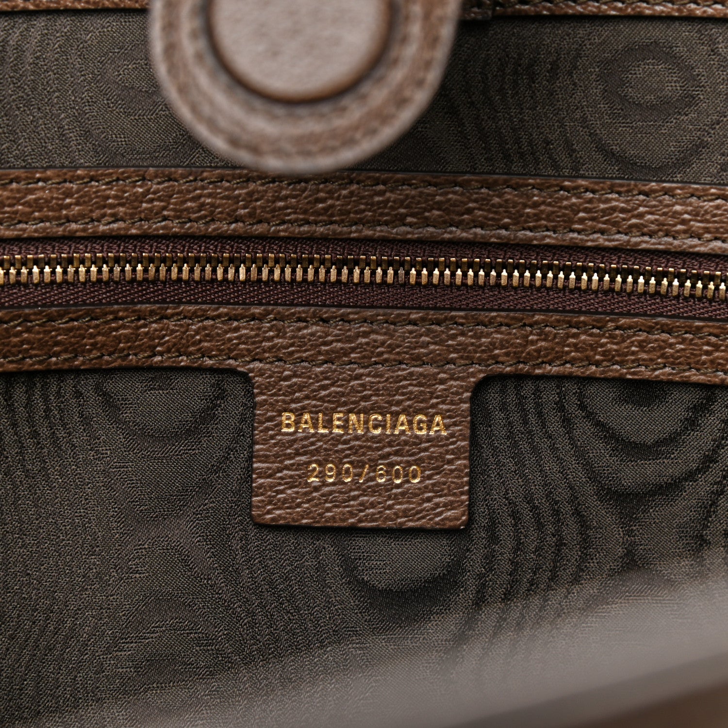Gucci X BALENCIAGA BB Supreme Monogram Web Graffiti Medium Ophidia Shopping Tote Beige New Acero 6 of 9