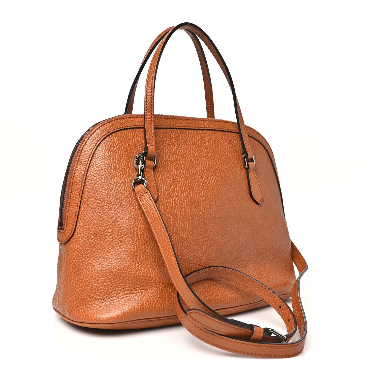 Gucci Calfskin Medium Dome Bag Saffron 3 of 10