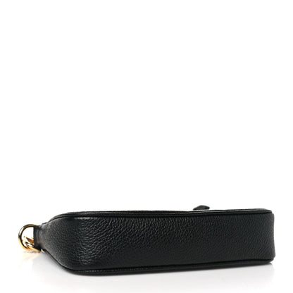 Louis Vuitton LOUIS VUITTON Empreinte Monogram Giant Mini Pochette Accessories Black 3 of 9