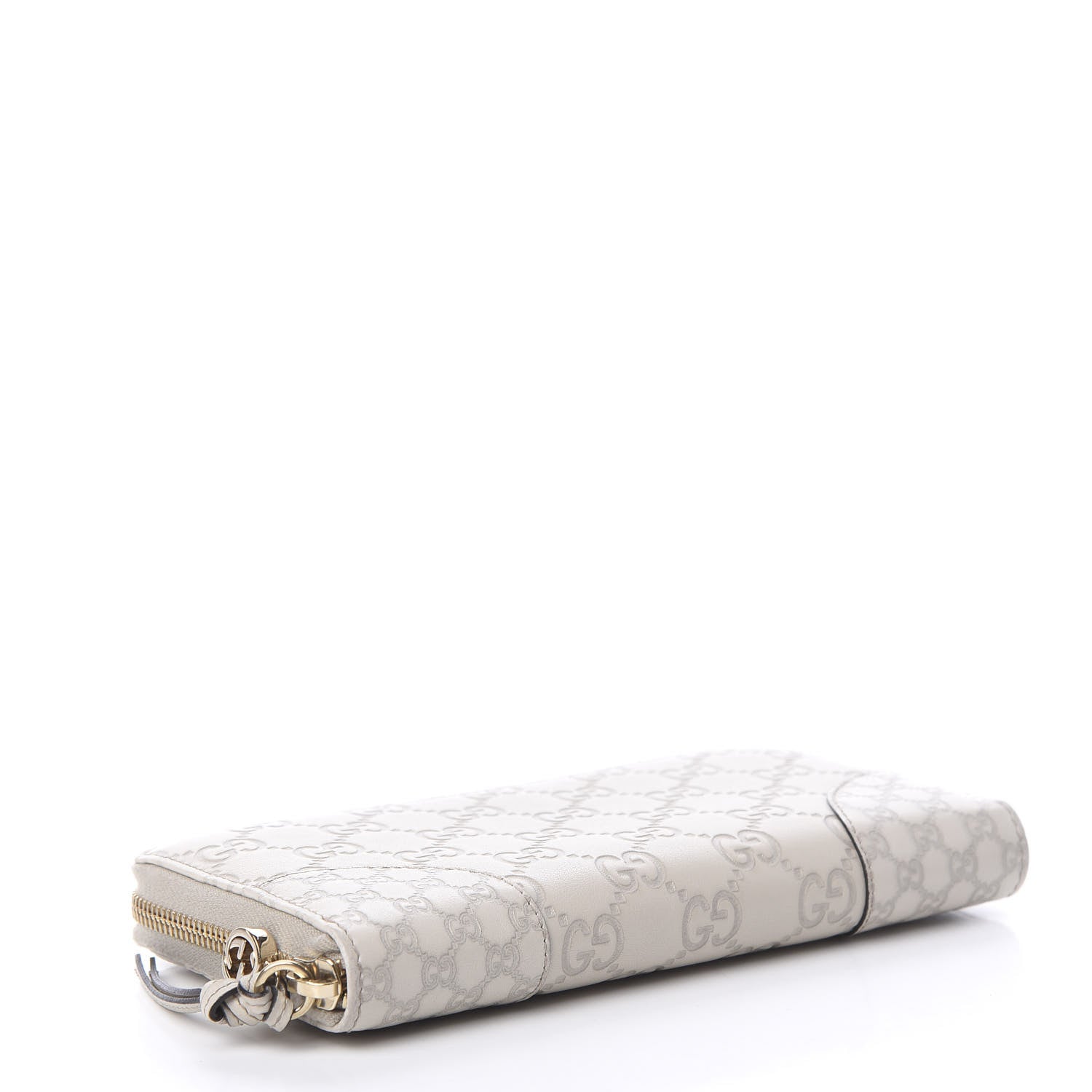Gucci Guccissima Signature Microguccissima Bree Zip Around Wallet Off White 3 of 8