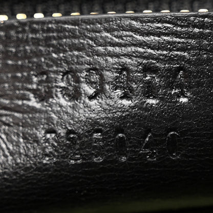 Gucci Textured Calfskin Medium Torchon GG Ring Shoulder Bag Black 7 of 12