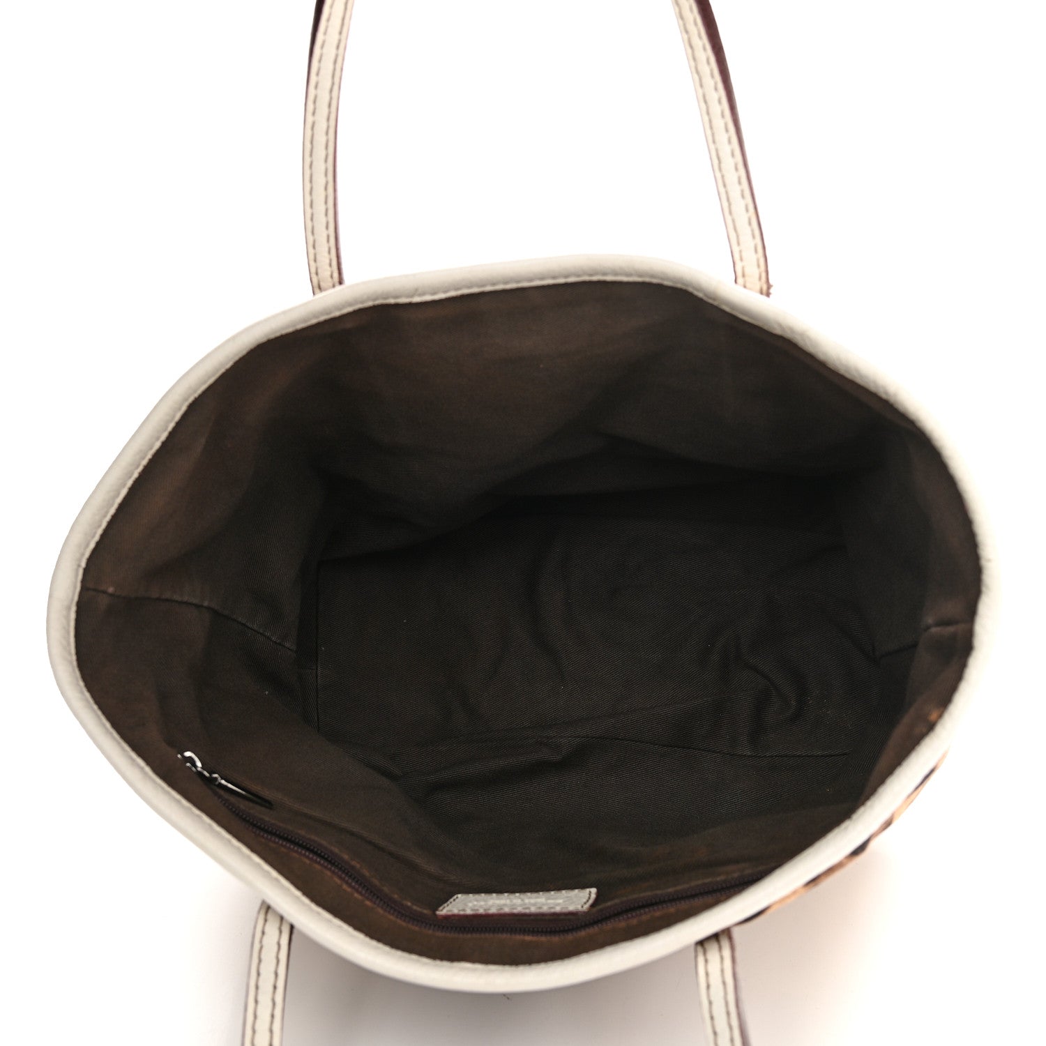 Dolce & Gabbana Canvas Leopard Print Tote White 5 of 13