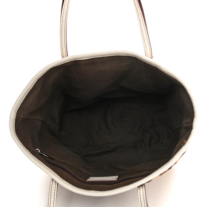 Dolce & Gabbana Canvas Leopard Print Tote White 5 of 13