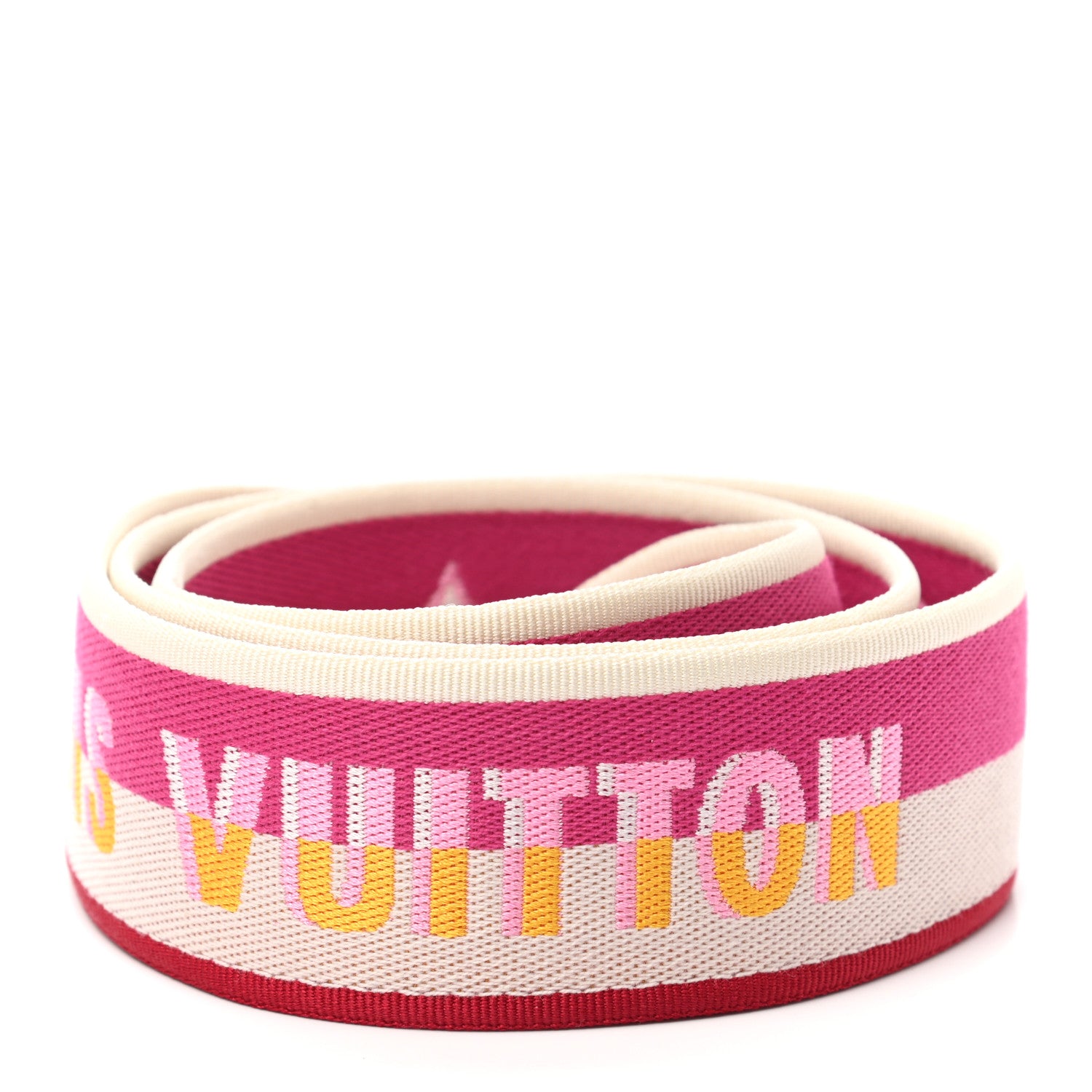 Louis Vuitton Jacquard Speedy Bandouliere 20 Shoulder Strap Fuchsia 2 of 3
