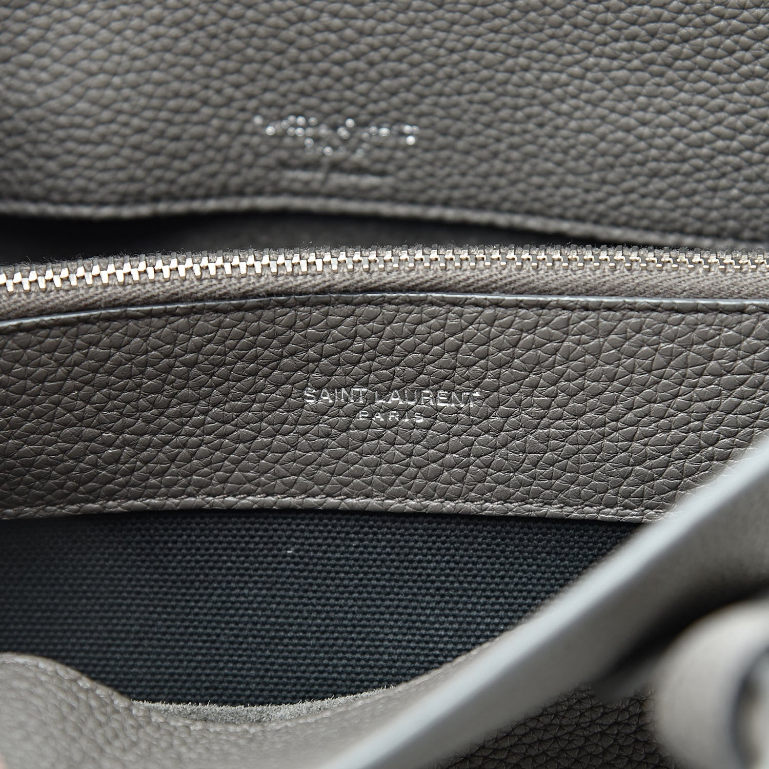 Saint Laurent Grained Calfskin Baby Sac De Jour Fog 8 of 12