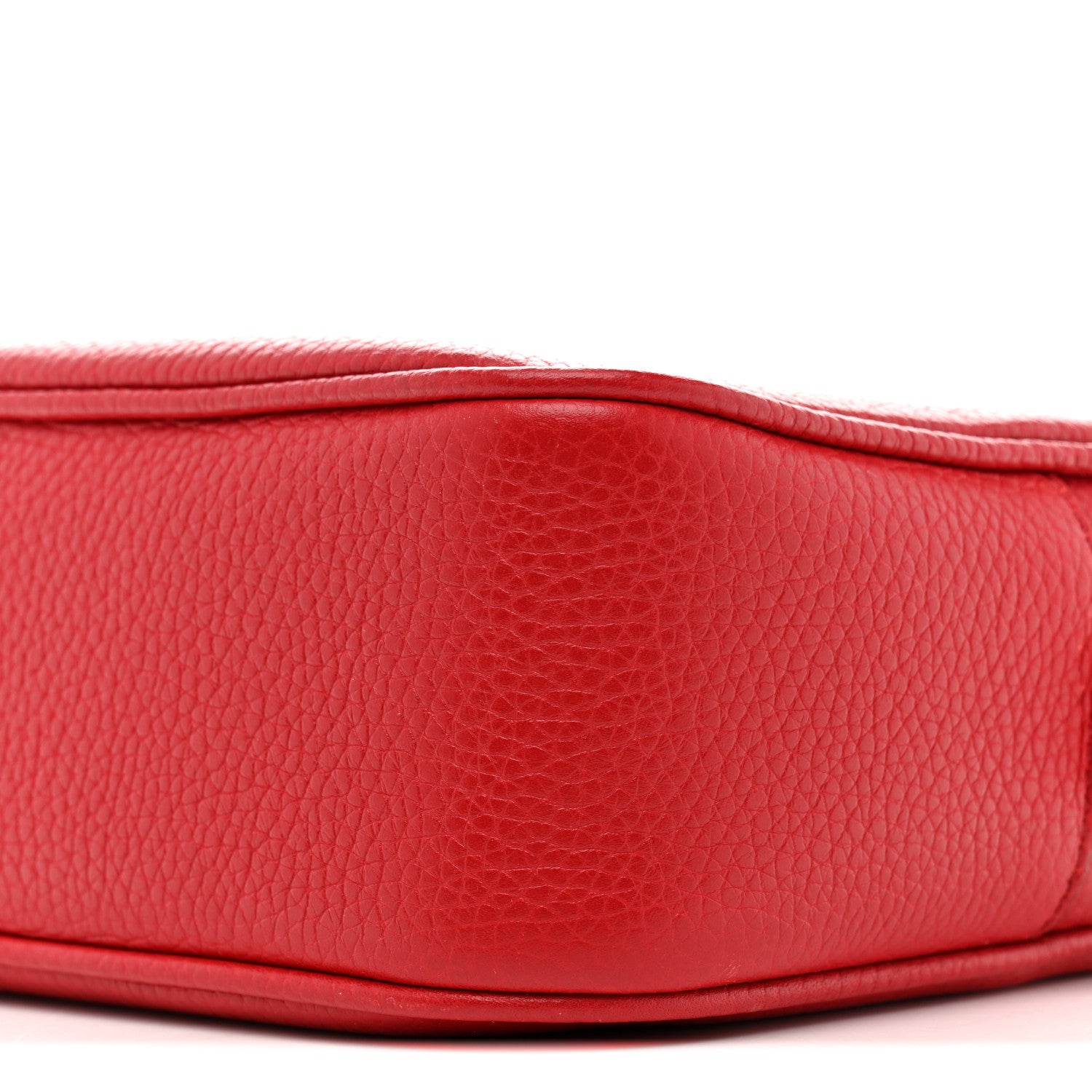 Gucci Pebbled Calfskin Small Soho Disco Bag Tabasco Red 10 of 14