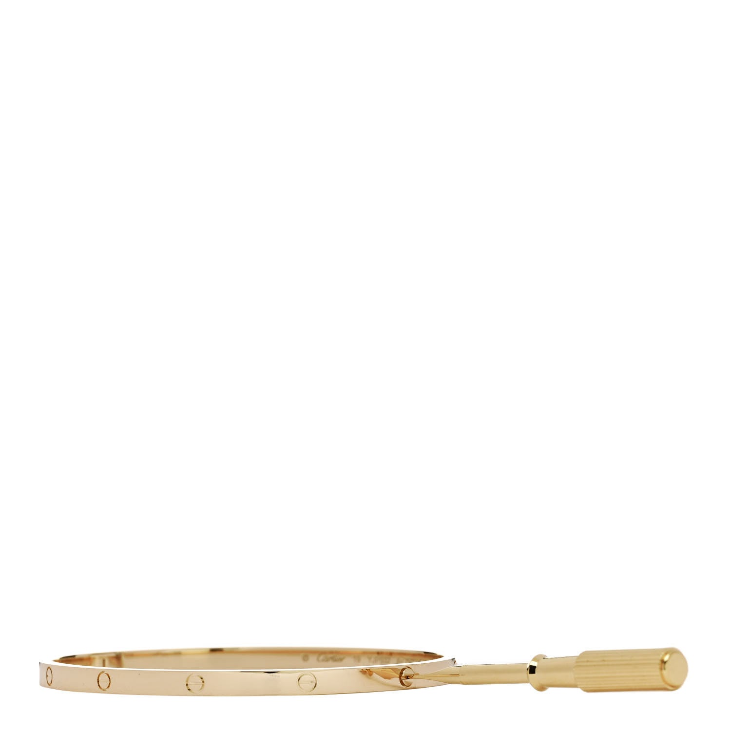 Cartier 18K Yellow Gold Small LOVE Bracelet 19 3 of 8