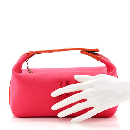 Hermes Canvas Small Bride-A-Brac Pouch Hibiscus 2 of 6