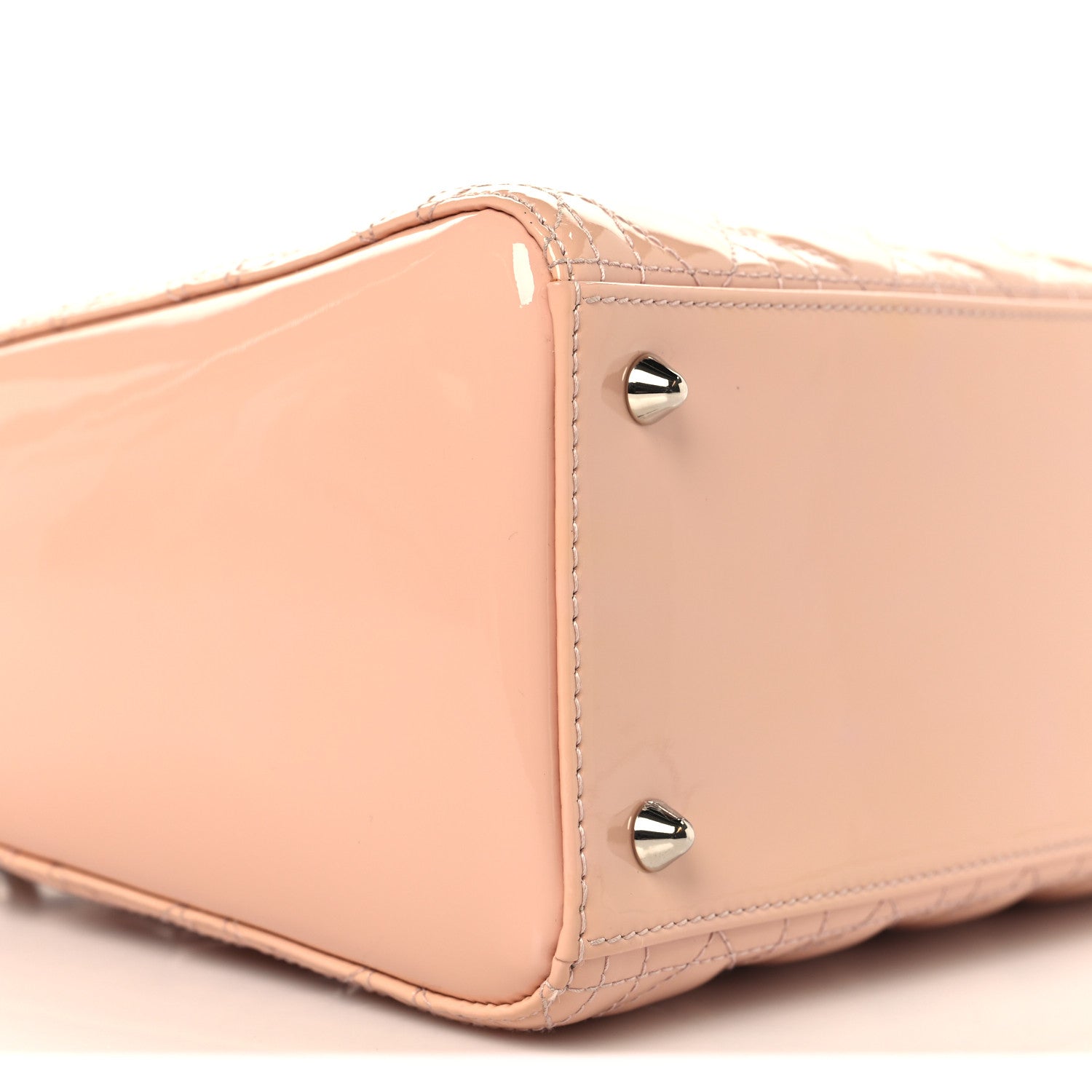 Christian Dior Patent Cannage Medium Lady Dior Rose Clair 9 of 10