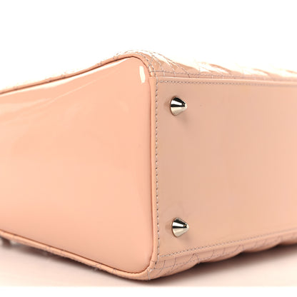 Christian Dior Patent Cannage Medium Lady Dior Rose Clair 9 of 10