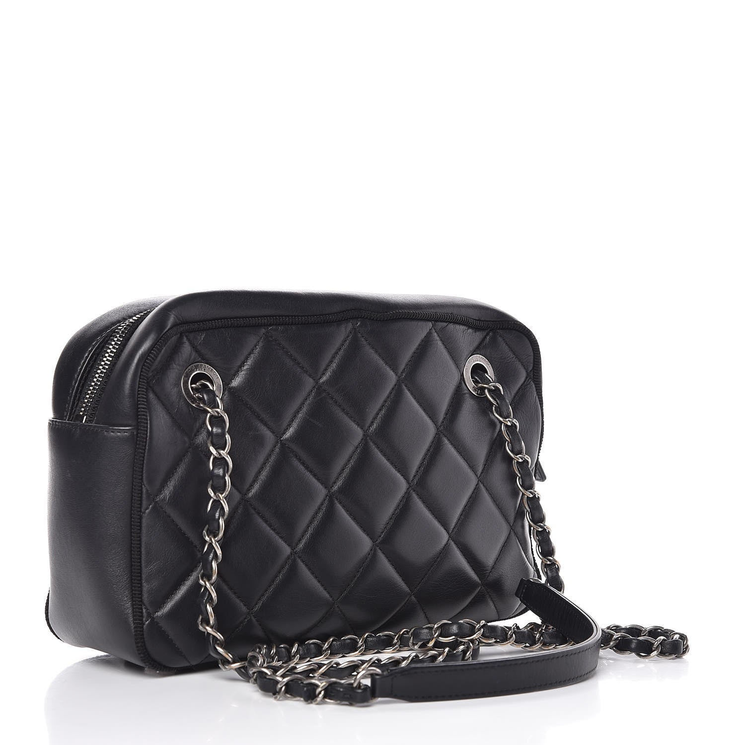 Chanel Calfskin Quilted Small Ballerine Camera Case Black 3 of 8