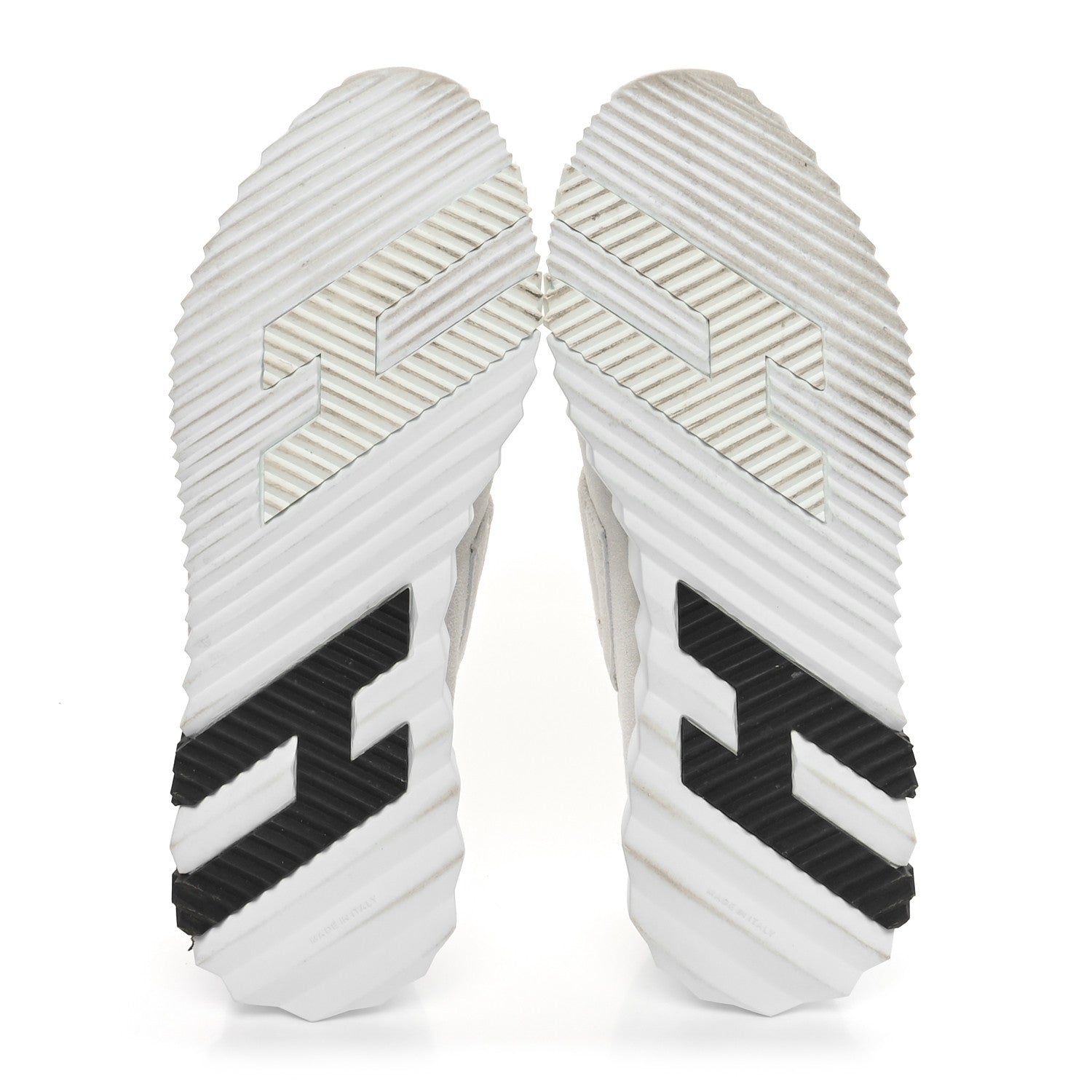 Hermes Suede Goatskin Knit H Womens Sneakers 39 White 5 of 7
