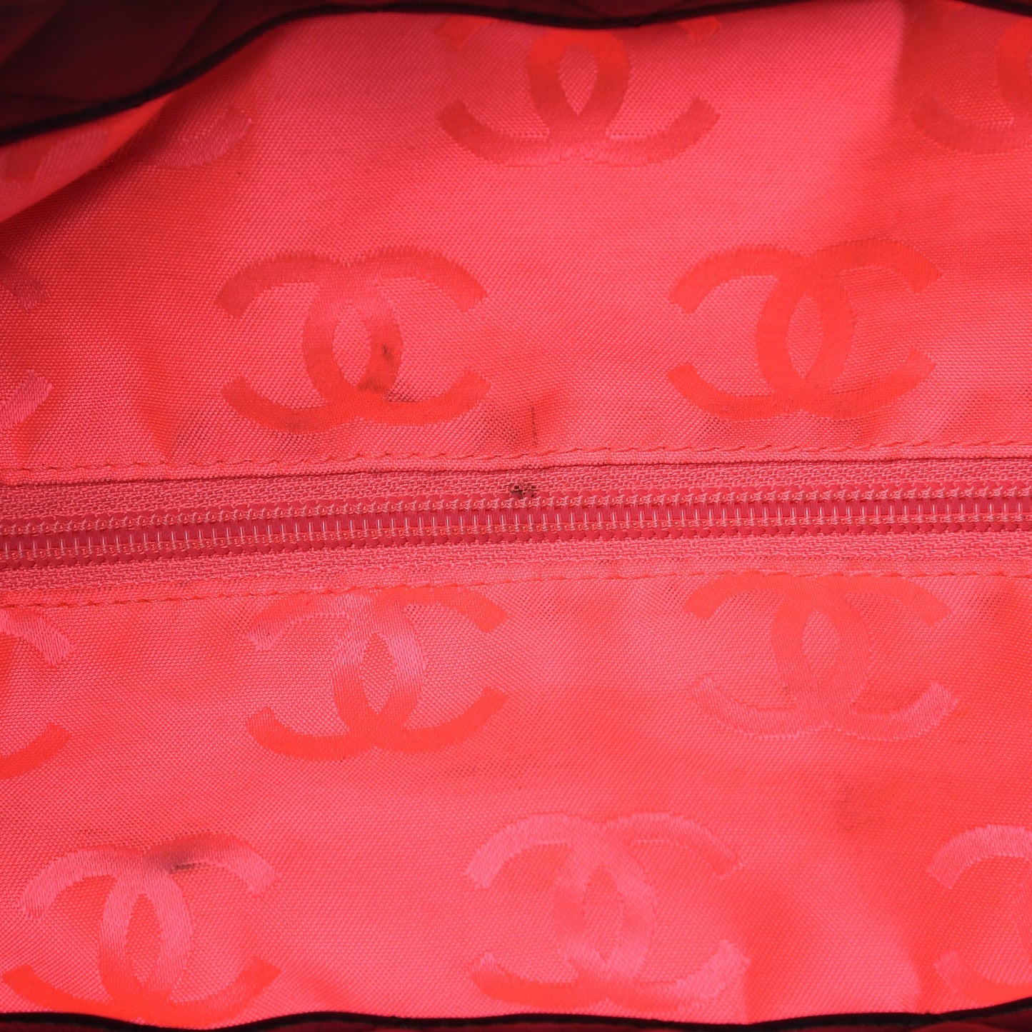Calfskin Quilted Large Cambon Tote Black