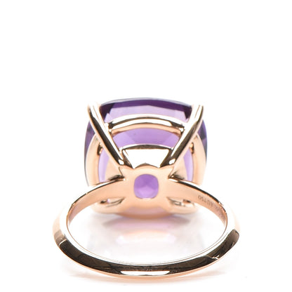 Tiffany 18K Rose Gold Amethyst Sparklers Cocktail Ring 7 3 of 4