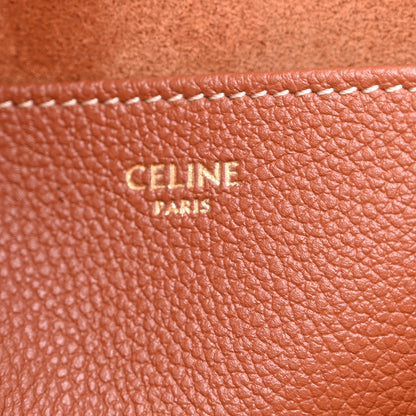 Celine Grained Calfskin Triomphe Medium Cabas Anais Tan 6 of 12