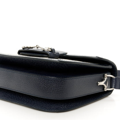 Gucci GG Supreme Monogram Azalea Calfskin Horsebit 1955 Shoulder Bag Beige Blue 11 of 11