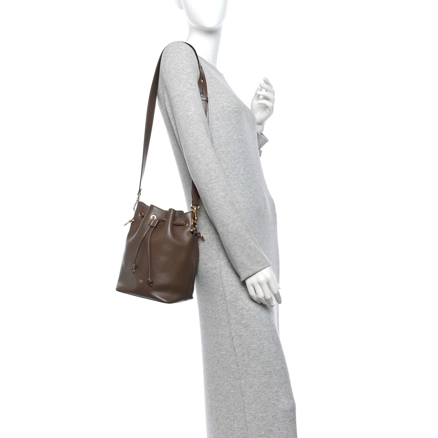 Fendi Vitello Grace Matte F is Fendi Grande Mon Tresor Bucket Bag Maya 2 of 10