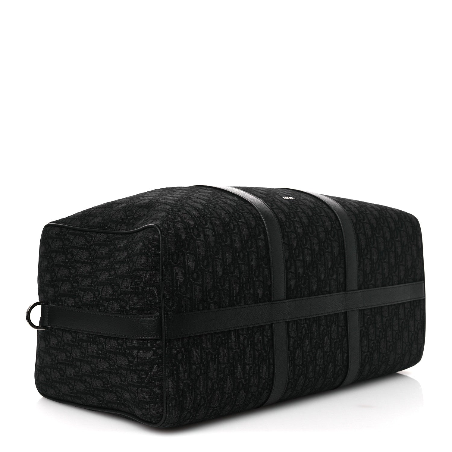 Christian Dior Oblique Jacquard Grained Calfskin Lingot 50 Black 6 of 19