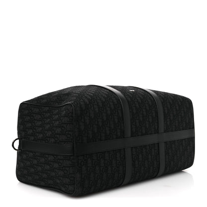 Christian Dior Oblique Jacquard Grained Calfskin Lingot 50 Black 6 of 19