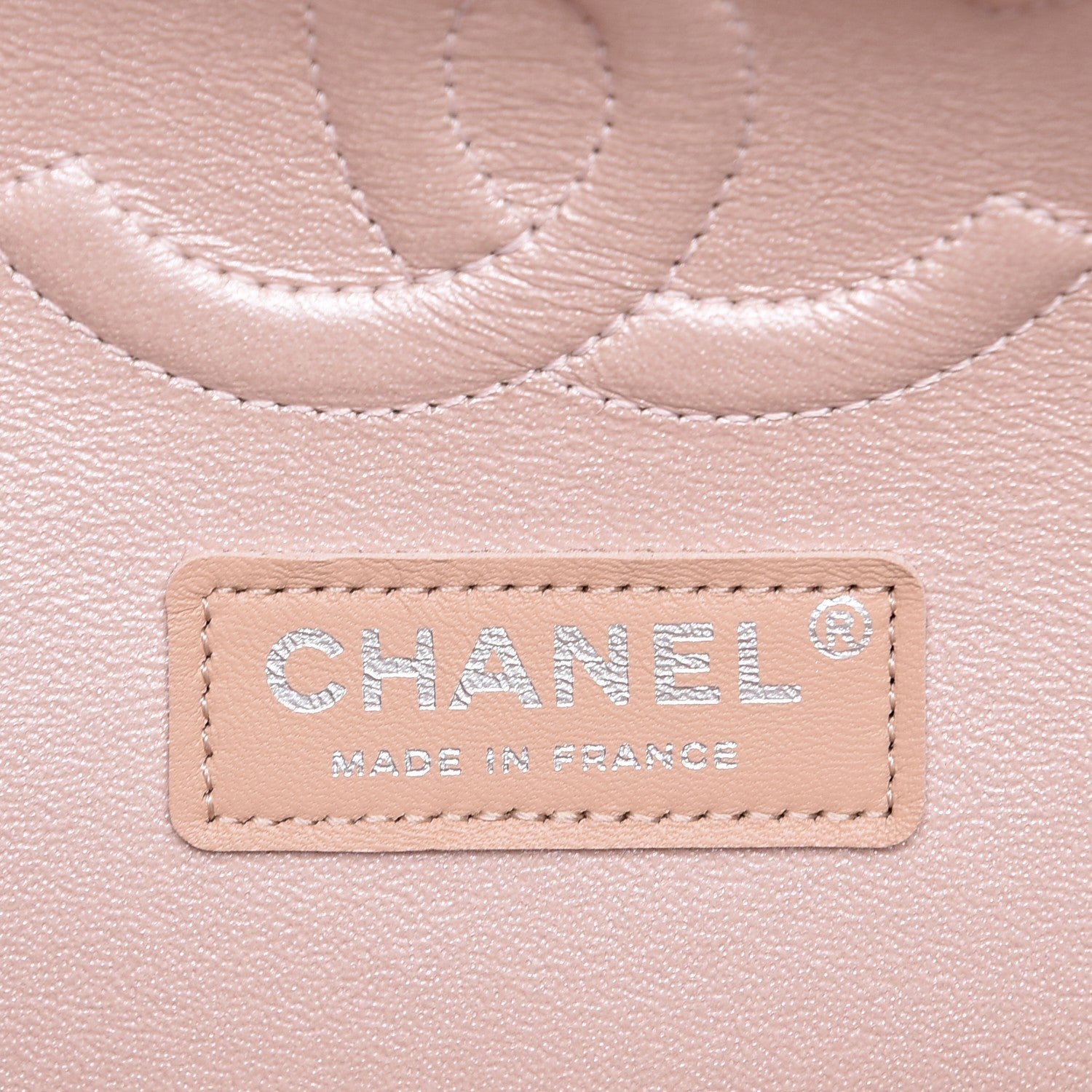 Chanel Metallic Caviar Chevron Quilted Medium Double Flap Light Gold 6 of 8