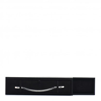 Hermes 18K White Gold Diamond TPM Kelly Gourmette Bracelet SH 5 of 5