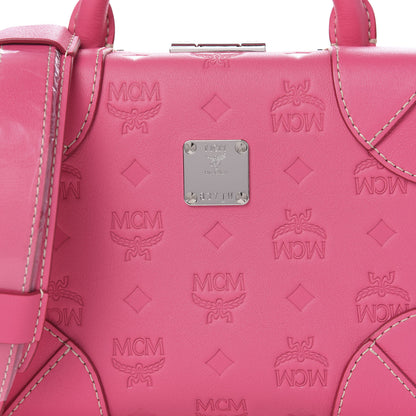 MCM Calfskin Ottomar Monogram Small Berlin Crossbody Sugar Pink 8 of 8