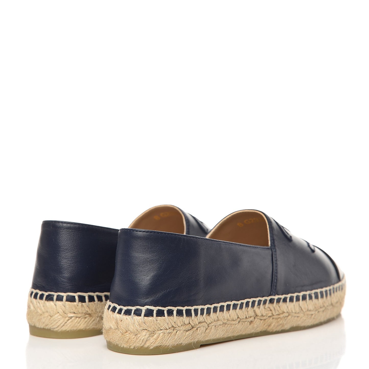Lambskin CC Espadrilles 38 Navy