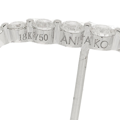 Anita Ko 18K White Gold Diamond Lobe Cuff Earring 3 of 4