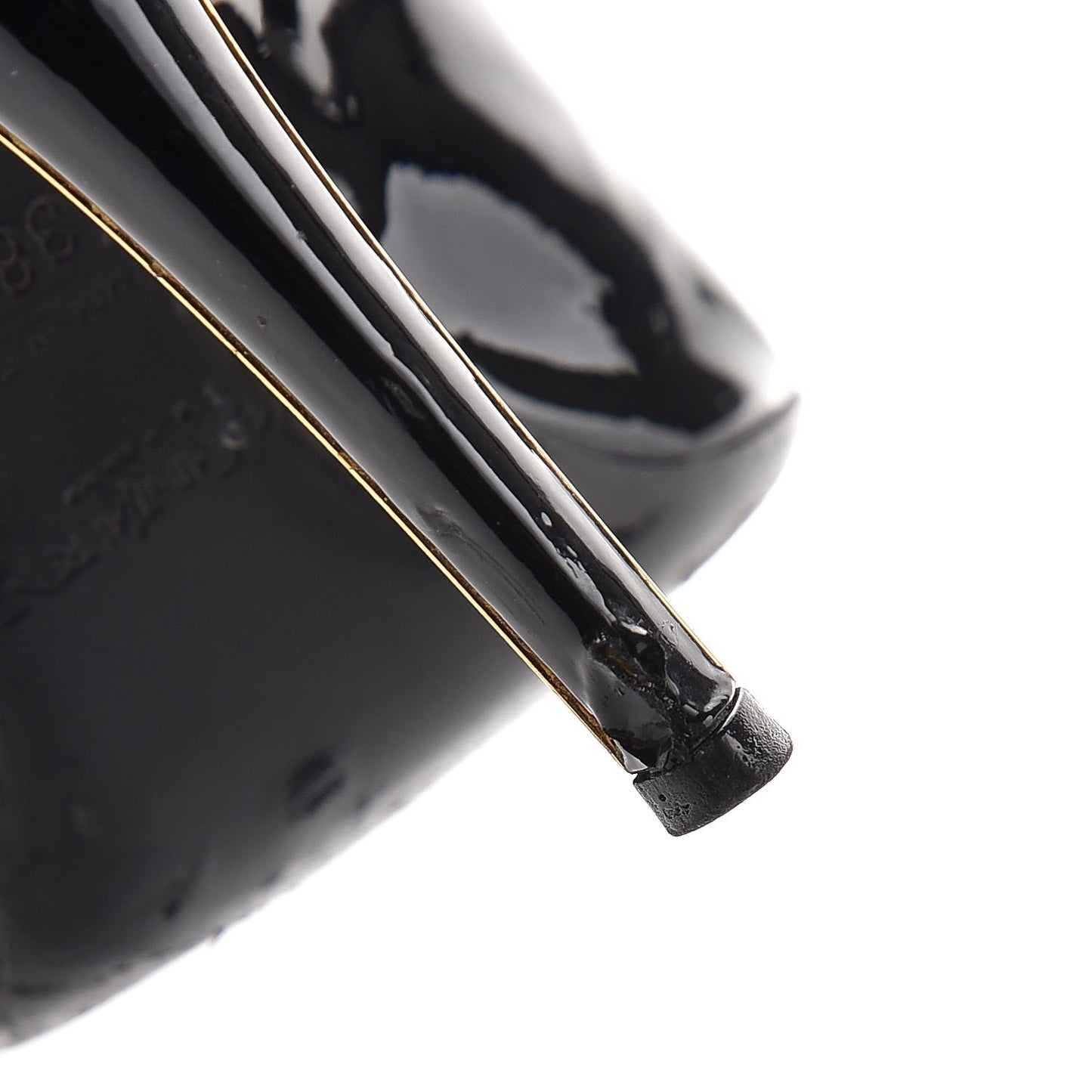 Patent Calfskin Clara Pumps 38.5 Black