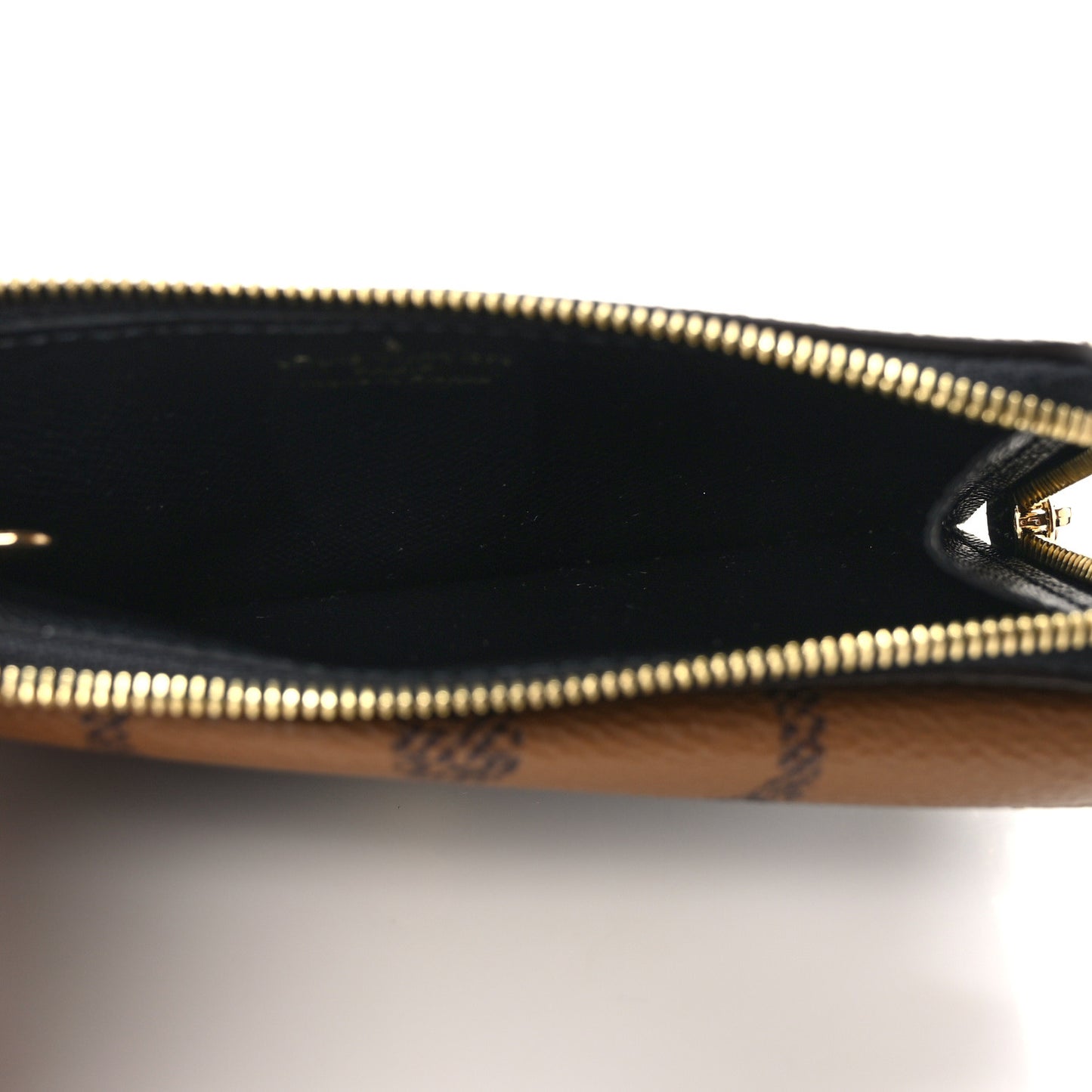 Reverse Monogram Recto Verso Card Holder Brown