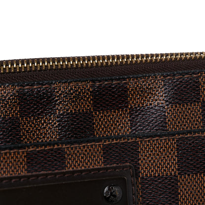 Louis Vuitton Damier Ebene Brooklyn Flat Pochette 17 of 17