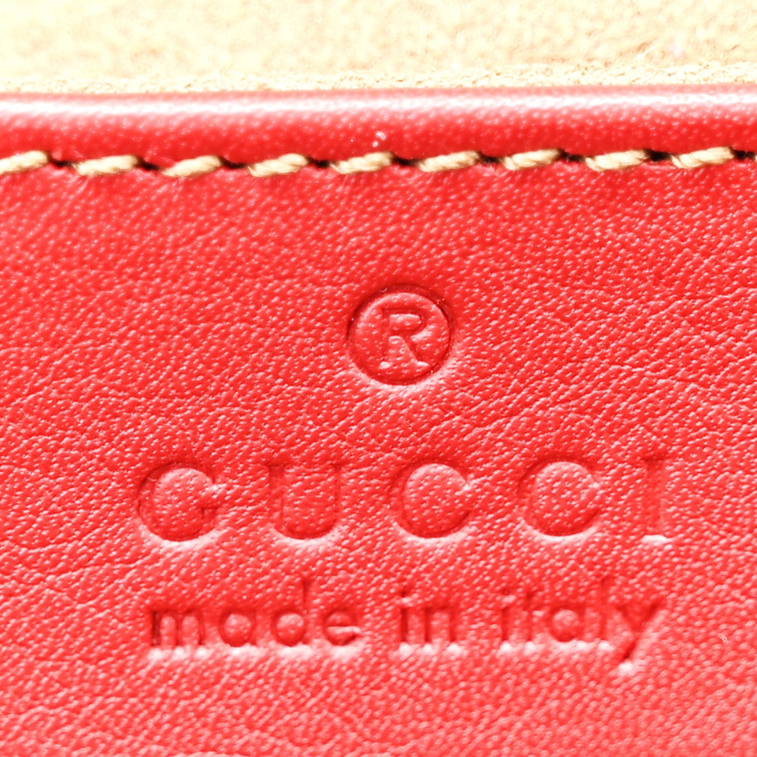 Gucci Calfskin Small Padlock Shoulder Bag New Rosette Hibiscus Red 6 of 11