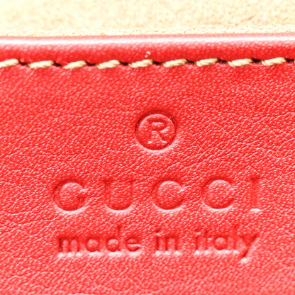 Gucci Calfskin Small Padlock Shoulder Bag New Rosette Hibiscus Red 6 of 11