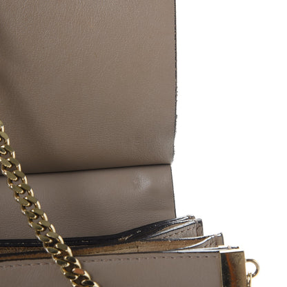 Chloe Calfskin Suede Medium Faye Shoulder Bag Motty Grey 15 of 17