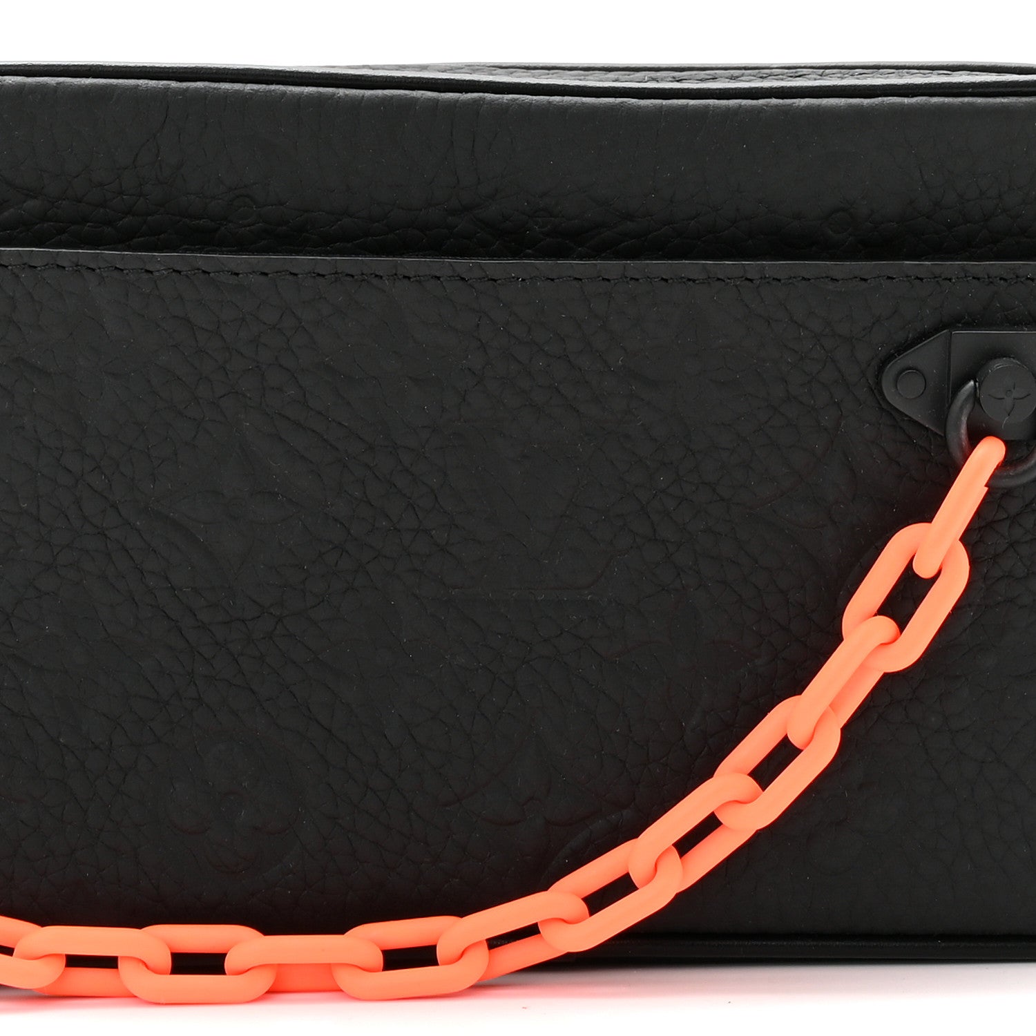 Louis Vuitton Taurillon Monogram Uniformes Solar Ray Soft Pochette Volga Belt Bag Black 8 of 10