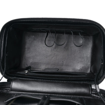 Gucci Canvas Patent Calfskin Bamboo Cosmetic Case Black 7 of 13