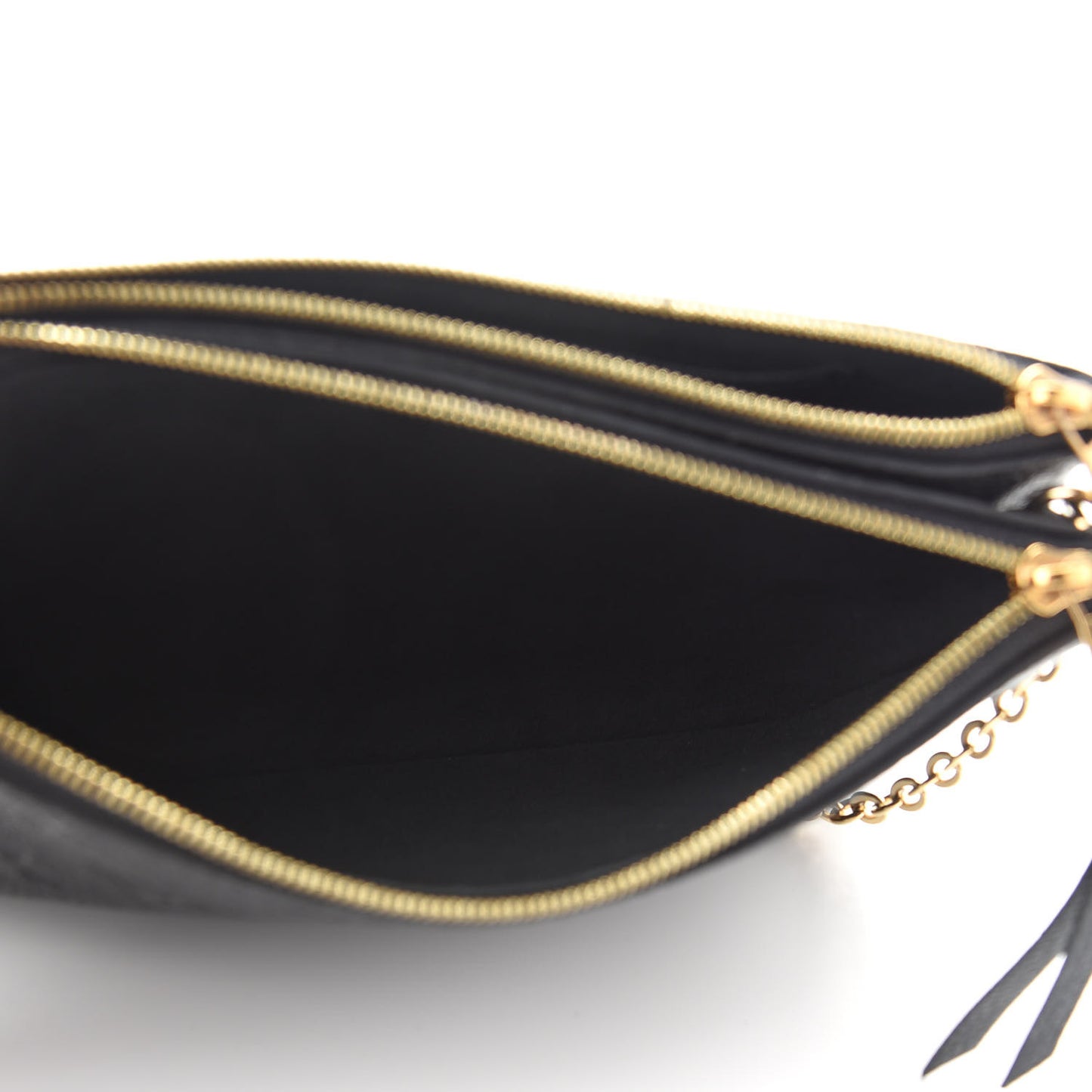 Empreinte Double Zip Pochette Black
