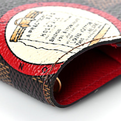 Louis Vuitton Damier Ebene Patch Small Ring Agenda Cover 9 of 10