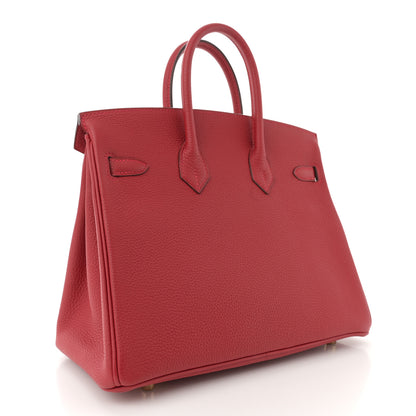Hermes Togo Birkin 25 Rouge Vif 3 of 11