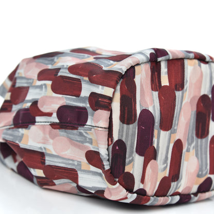 Prada Tessuto Nylon Saffiano Lipstick Print Bucket Wristlet Rosso 8 of 9