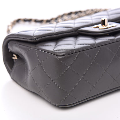 Chanel Lambskin Quilted Mini Rectangular Flap Grey 8 of 11