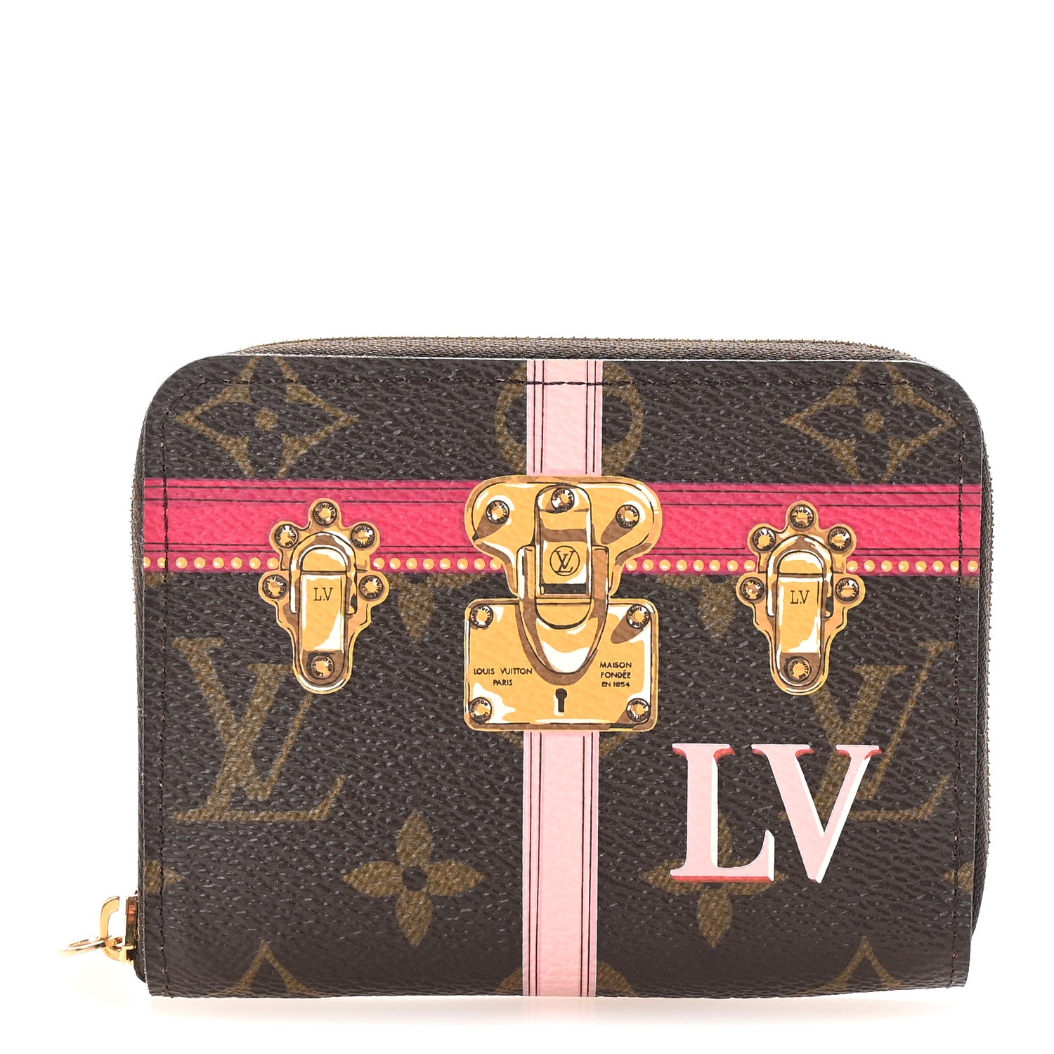 Louis Vuitton Monogram Summer Trunks Zippy Coin Purse 2 of 14